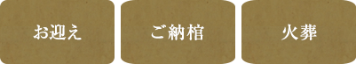 お迎え ご安置 通夜式 告別式 初七日 火葬